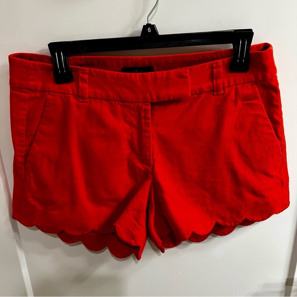 **SOLD** J Crew Red Shorts Size 6 - Picture 3 of 4